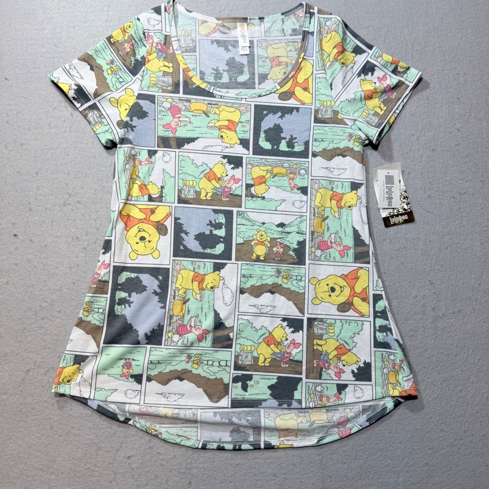 LuLaRoe × Disney Classic T – Winnie the Pooh Women's S,‎ Comic Strip Graphic Tee